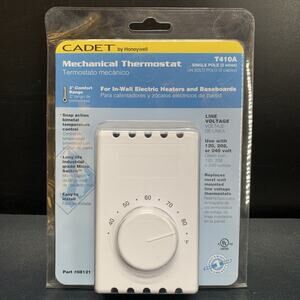 Honeywell Cadet Non-Programmable Mechanical Electric Heater Thermostat T410A